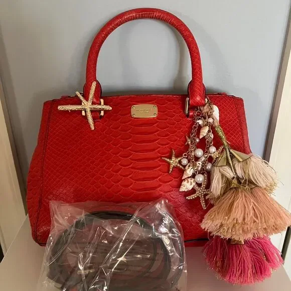 Michael-kors Women's Red and Orange Bag - Picture 4 of 8